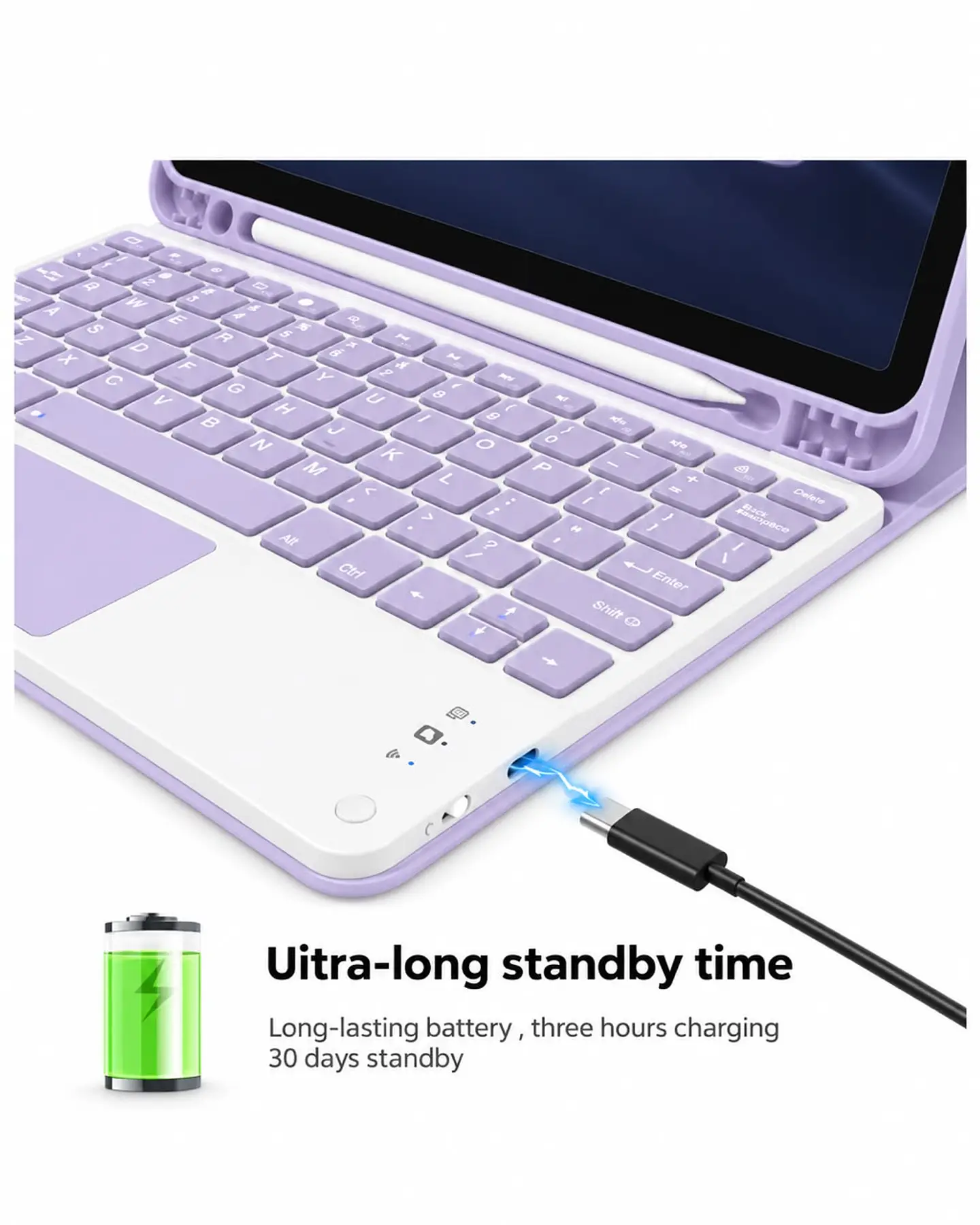 Funda Con Teclado Español Touchpad Para iPad Air 11 M3 2025  13