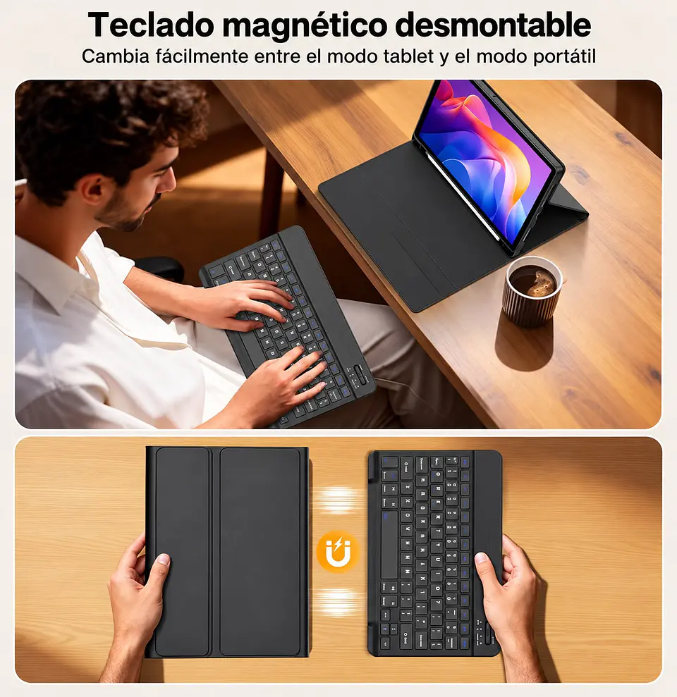 Funda Con Teclado Español Para Xiaomi Redmi Pad 2 11