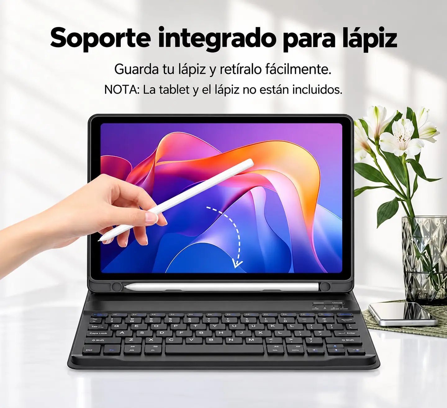 Funda Con Teclado Español Para Xiaomi Redmi Pad 2 11