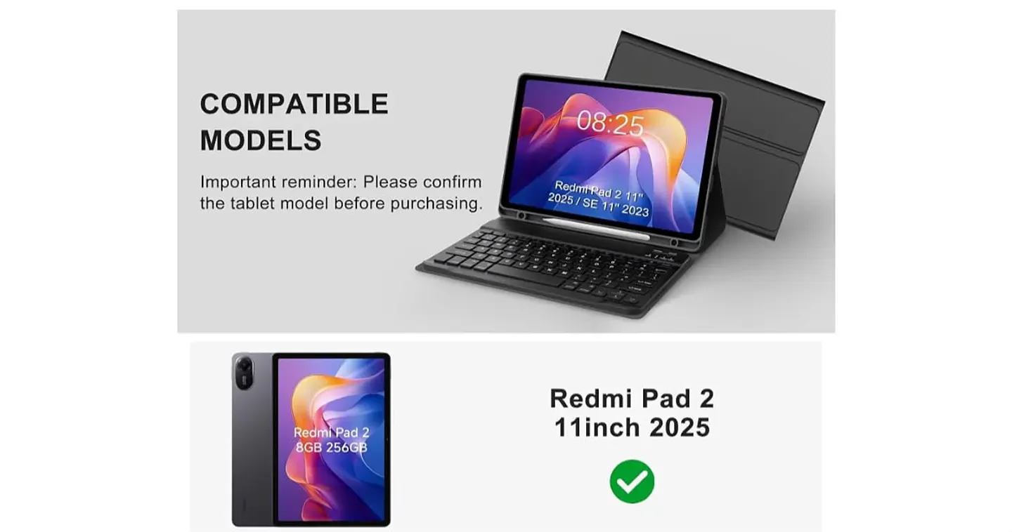 Funda Con Teclado Español Para Xiaomi Redmi Pad 2 11