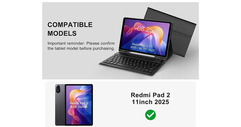 Funda Con Teclado Español Para Xiaomi Redmi Pad 2 11