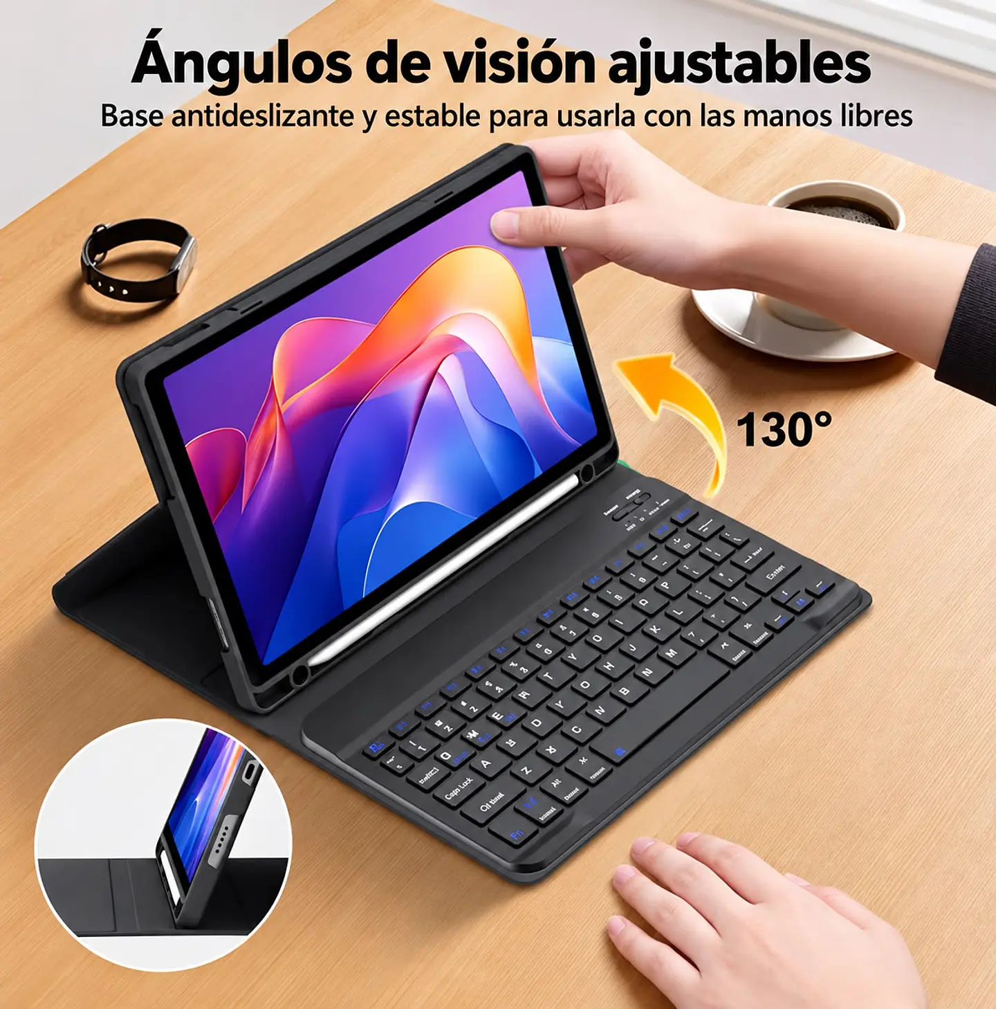 Funda Con Teclado Español Para Xiaomi Redmi Pad 2 11