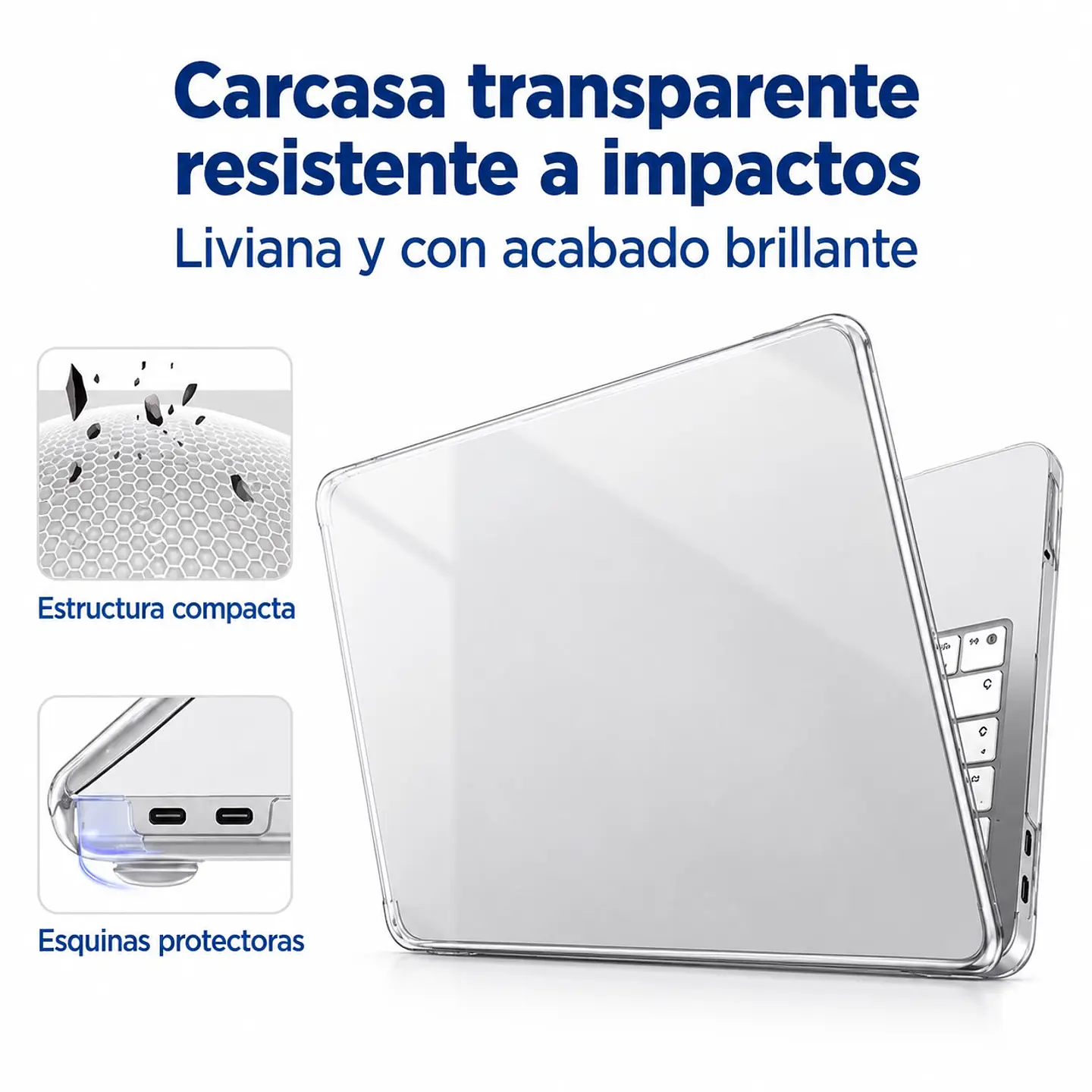Funda Carcasa Transparente Para Macbook Neo 13 2026 A3404 3