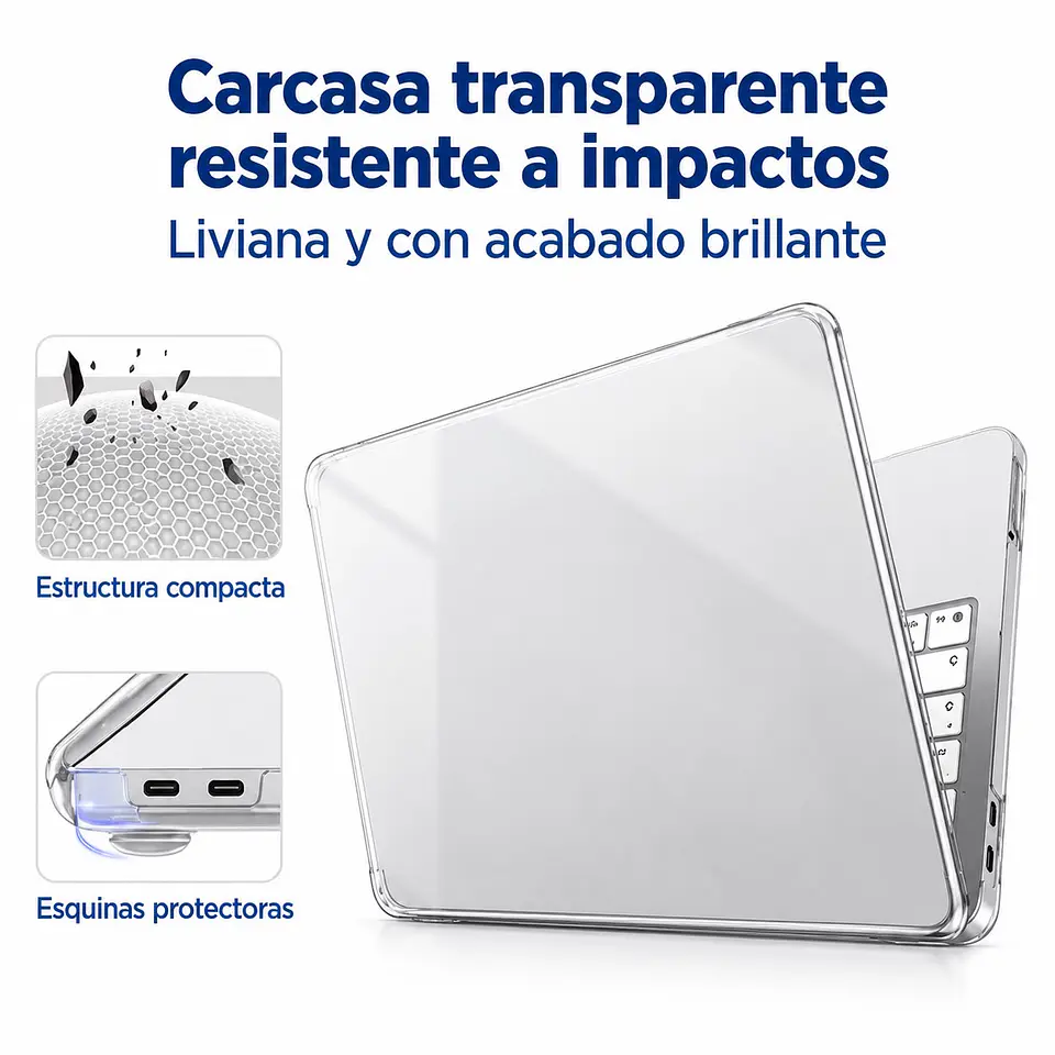 Funda Carcasa Transparente Para Macbook Neo 13 2026 A3404 3