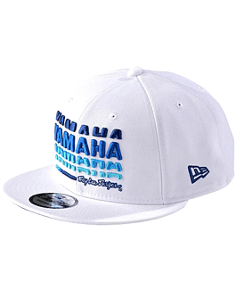 Gorro Yamaha blanco azul  new era