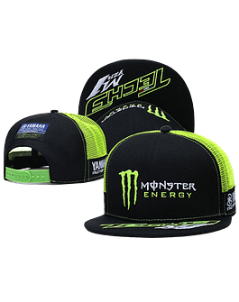 Gorro Monster Energy Yamaha Visera Plana