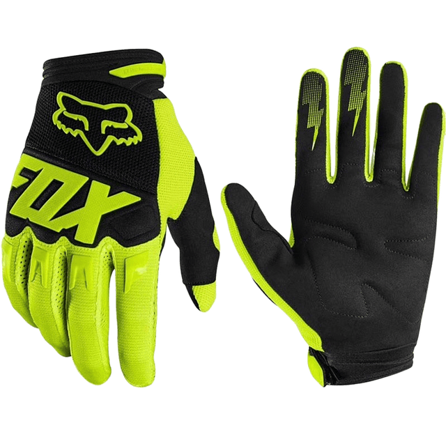 Guantes Fox Negro-Amarillo