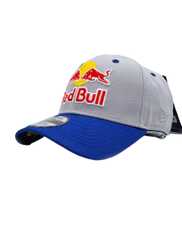 Gorro Red Bull  Curvo Gris - Azul Premium 