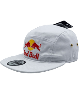 Gorro Five Panel Red Bull Blanco 