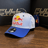 Gorro Red Bull  Curvo Gris - Azul Premium 