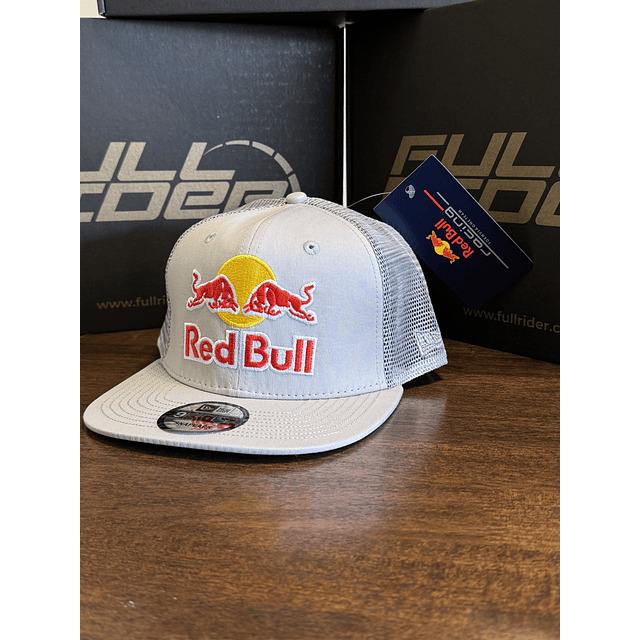 Gorro Red Bull Premium Visera plana Gris claro