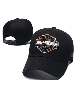 Gorro Harley Davidson Negro  Visera Curva 