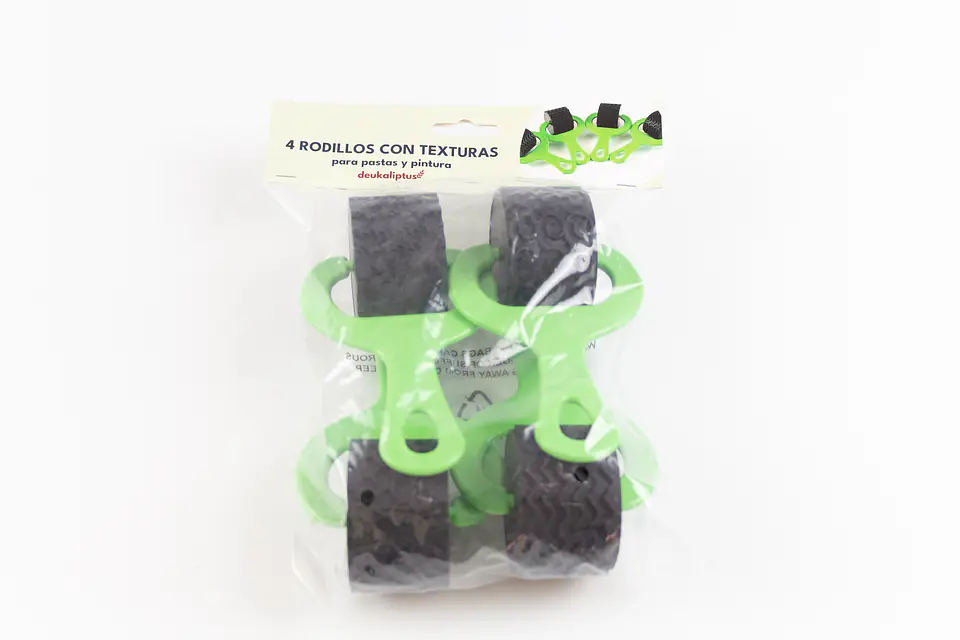 4 Rodillos con texturas para pastas y pintura 3