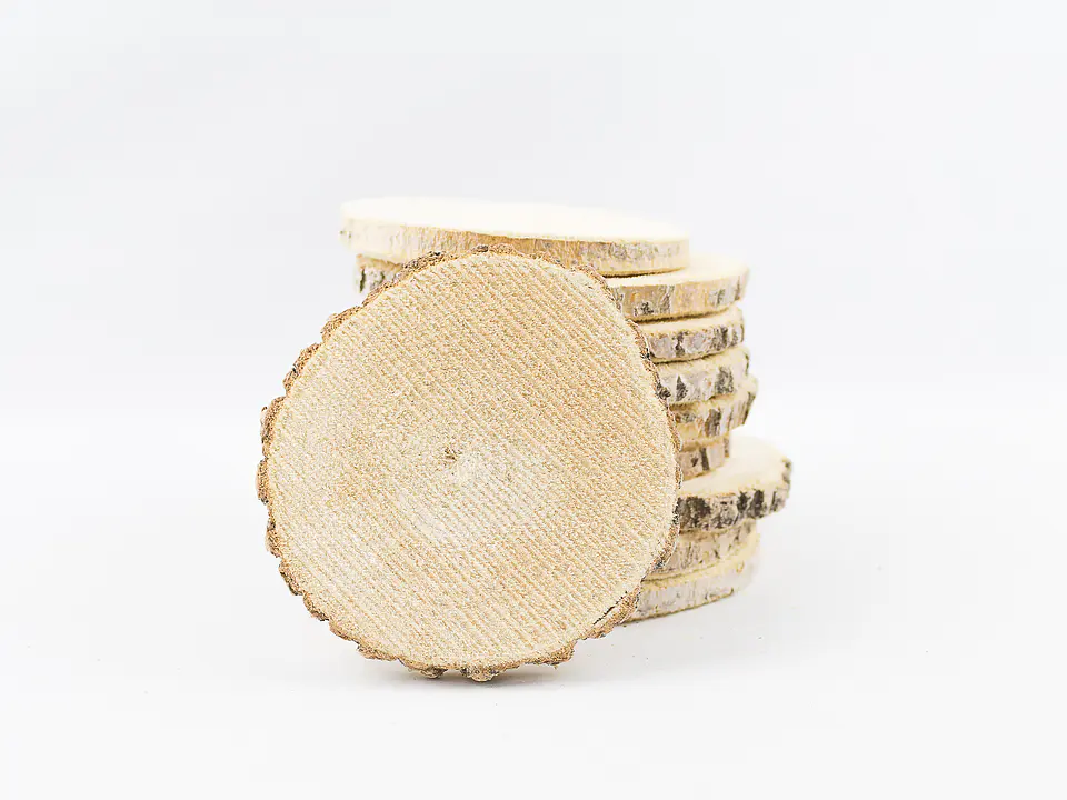 Círculos de madera de 15 cm de diámetro (10 unid.) 2