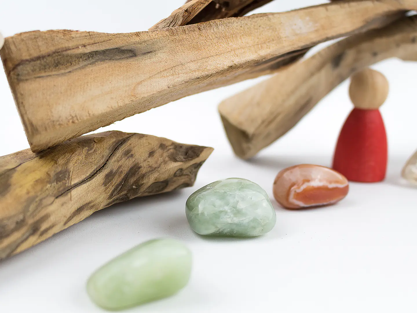 Trozos de madera natural pulida (500 grs) 2