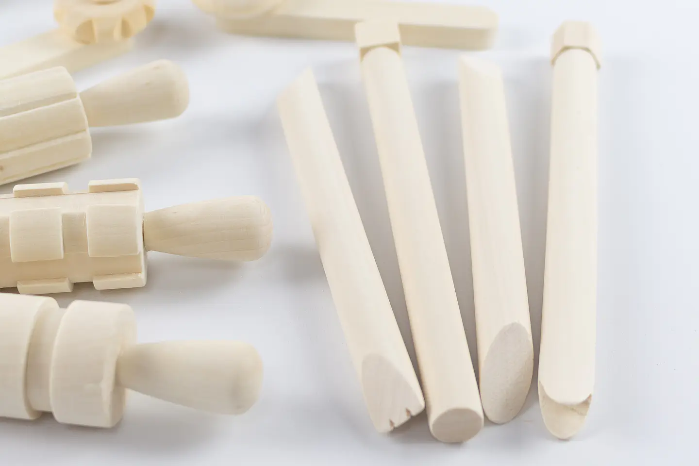 Herramientas de madera para plastilina 3