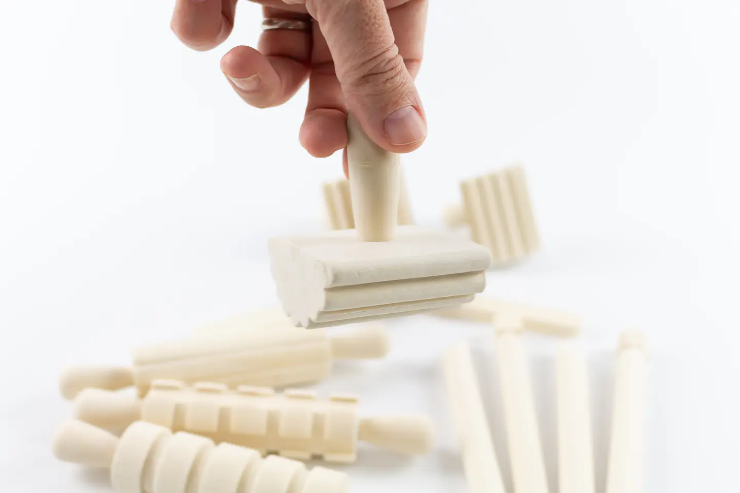 Herramientas de madera para plastilina 4