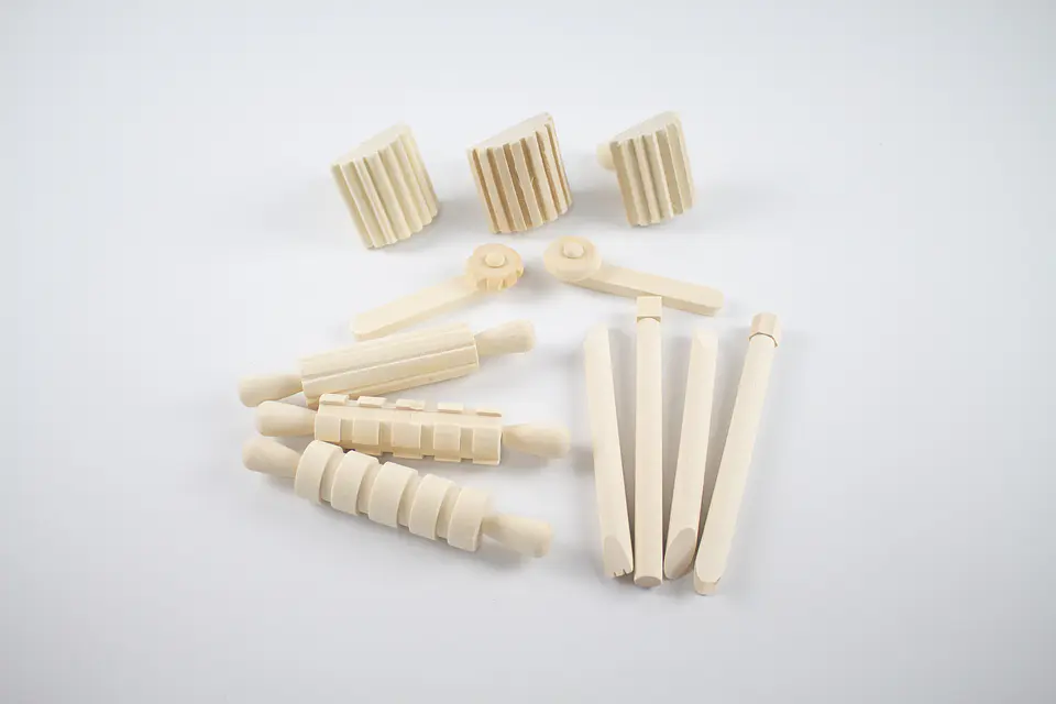 Herramientas de madera para plastilina 1
