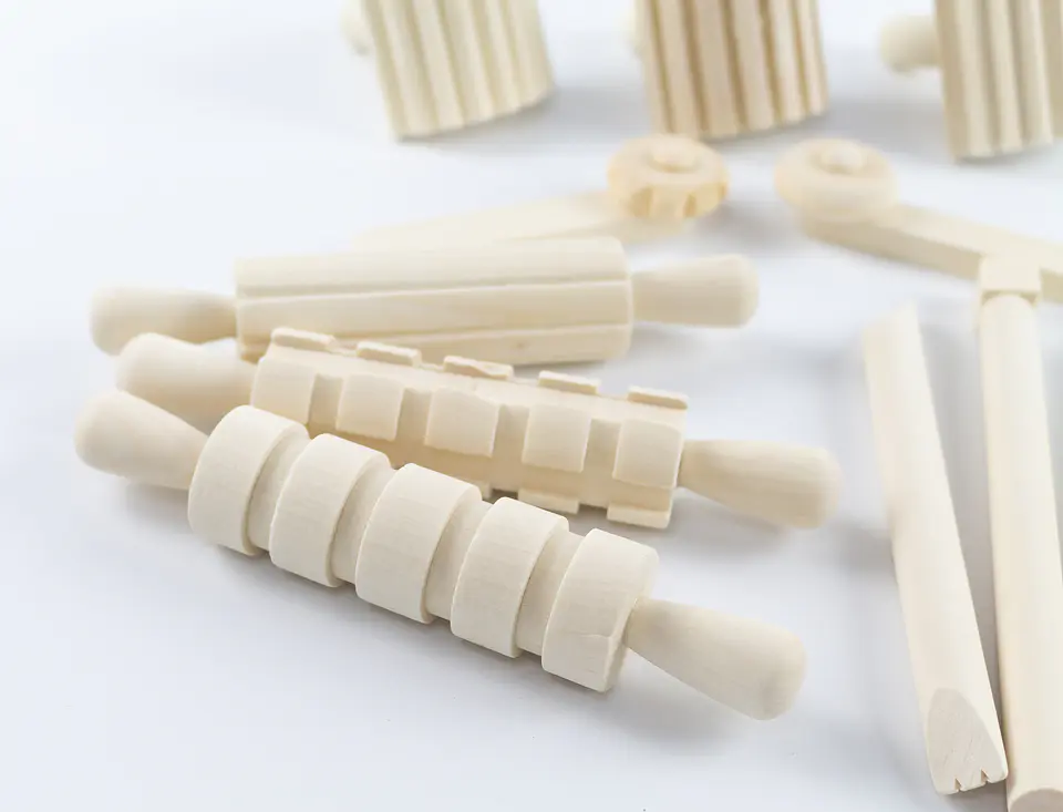 Herramientas de madera para plastilina 2