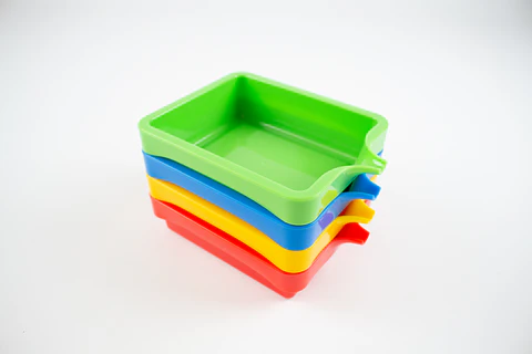 4 Bandejas para pintura de colores