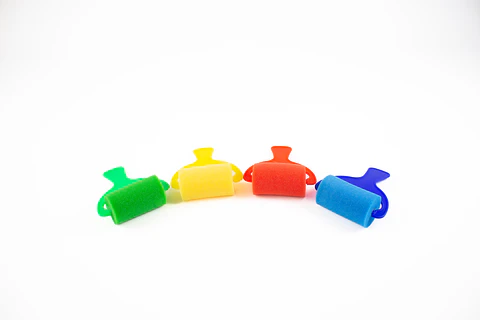 4 Rodillos de esponja de colores