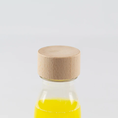 Tapón embellecedor de madera para botellas