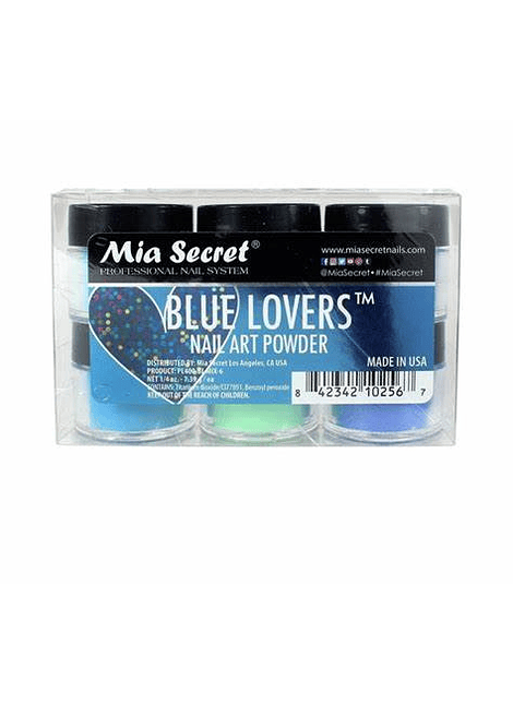 Coleccion x6 acrilico Blue lovers Mia secret