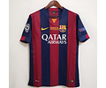 Camisola Barcelona Principal 2014/15 Todos os Patchs