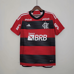Camisola Flamengo Principal 2023/24 Todos os Patrocínios 