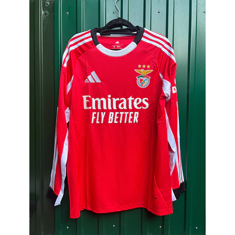 Benfica Principal Manga Comprida 25/26 - Entrega Rápida