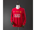Manchester United Home Shirt 2007/08 Long Sleeve