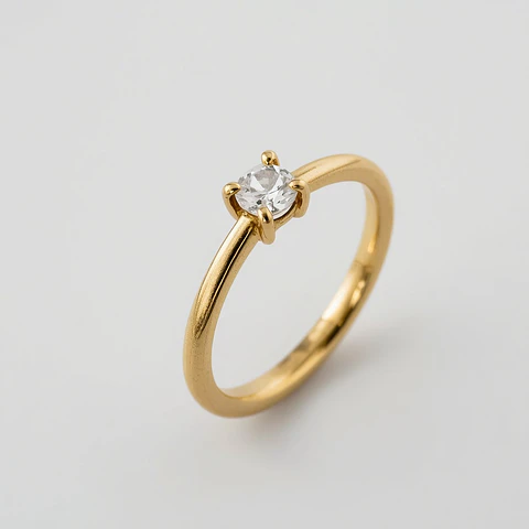 Anillo Eternidad Oro 24k