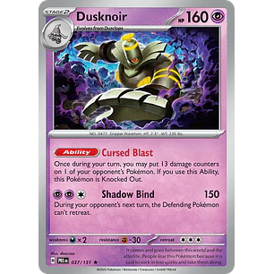 Dusknoir - sv8pt5-037-reverseHolofoil-NM
