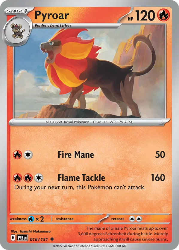 Pyroar - sv8pt5-016-normal-NM 1