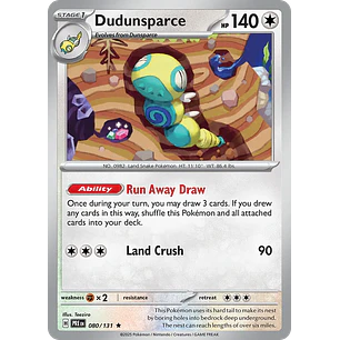 Dudunsparce - sv8pt5-080-reverseHolofoil-NM