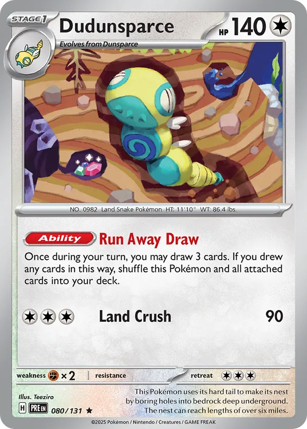 Dudunsparce - sv8pt5-080-reverseHolofoil-NM 1