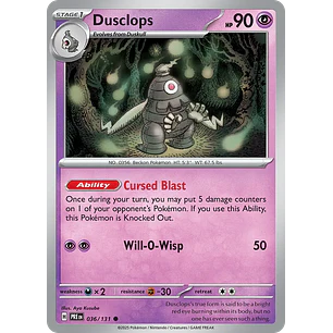 Dusclops - sv8pt5-036-normal-NM