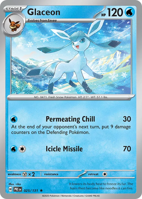 Glaceon - sv8pt5-025-reverseHolofoil-NM 1