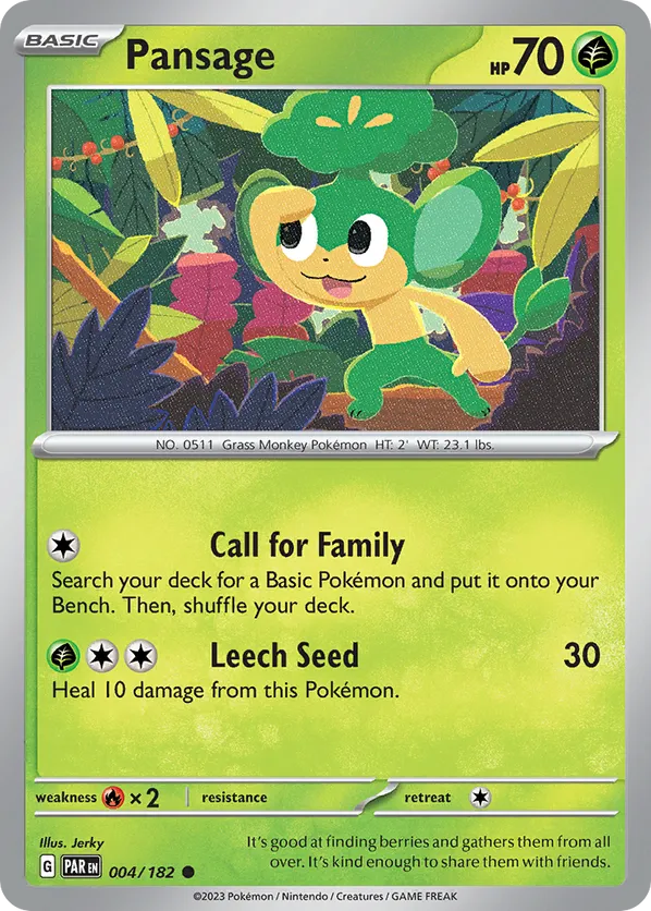 Pansage - sv4-004-normal-NM 1