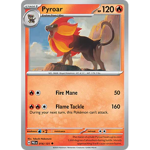 Pyroar - sv8pt5-016-masterballPattern-NM
