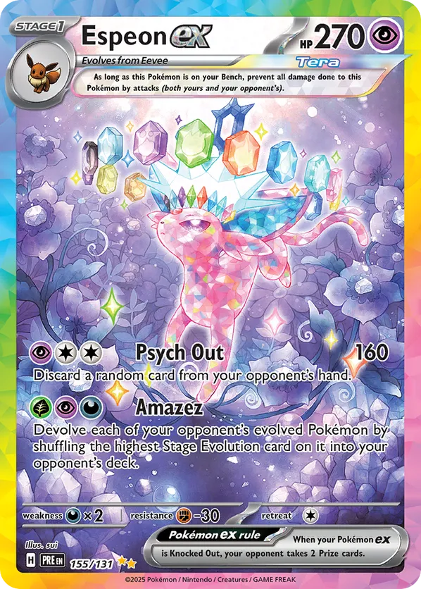 Espeon ex - sv8pt5-155-holofoil-NM 1