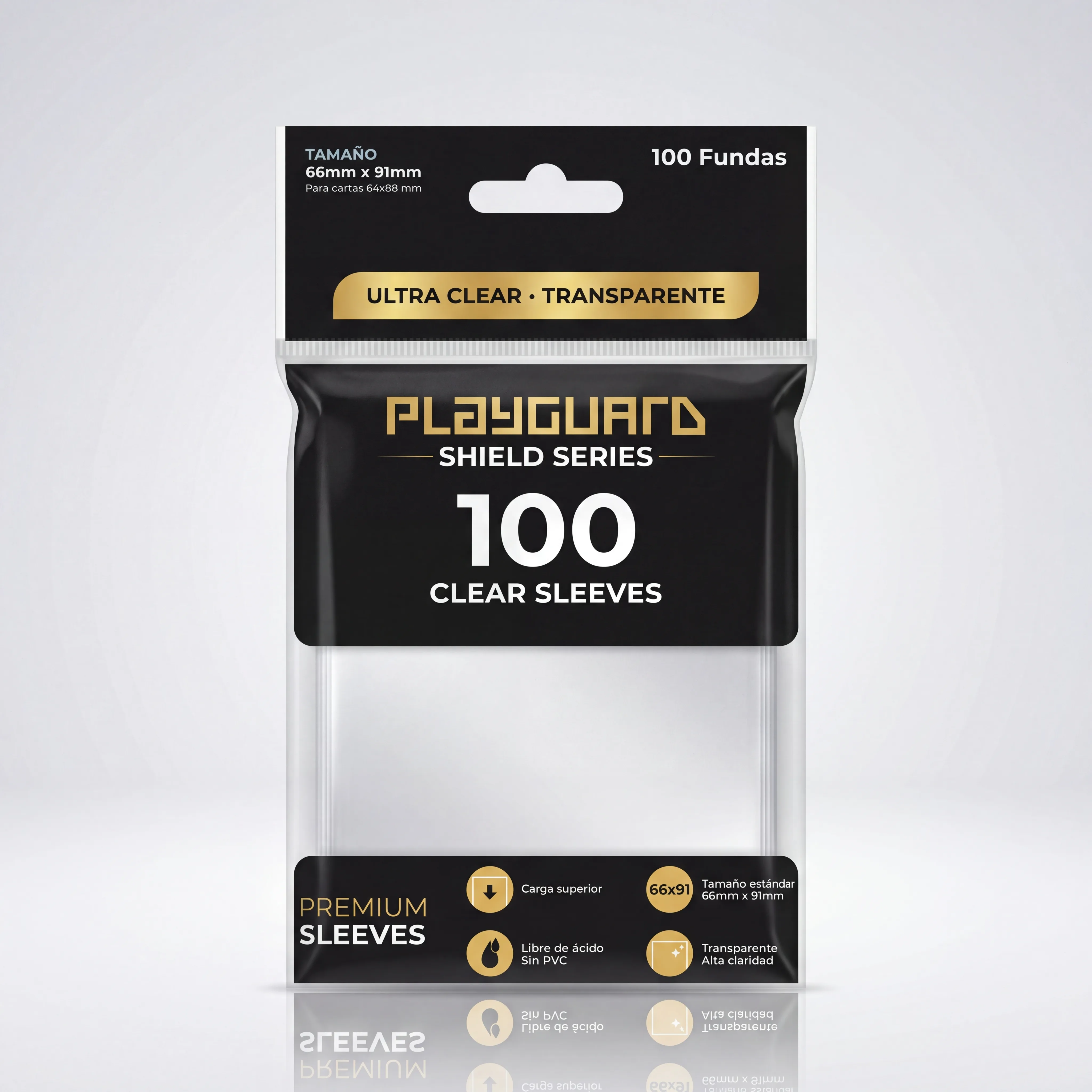 PlayGuard® Protectores Ultra Clear 100 Unidades – Sleeves TCG 1
