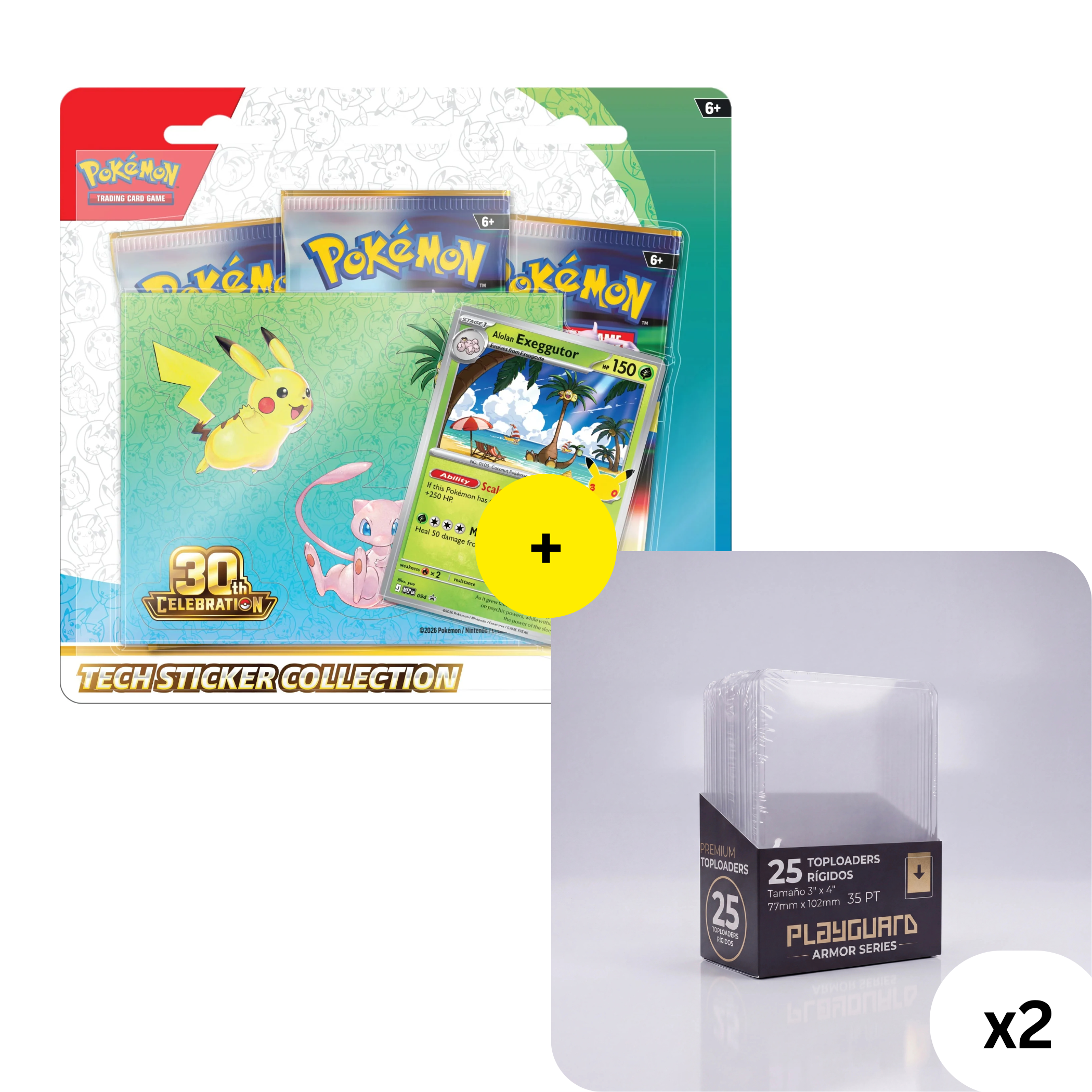 30th Celebration Tech Sticker (Alolan Exeggutor) - Bundle | Ingles 4