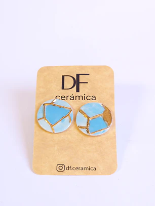 Aros vitral celeste pequeño