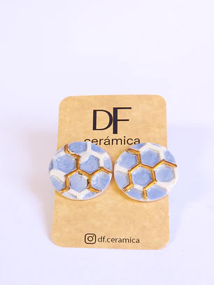 Aros panal celeste grandes