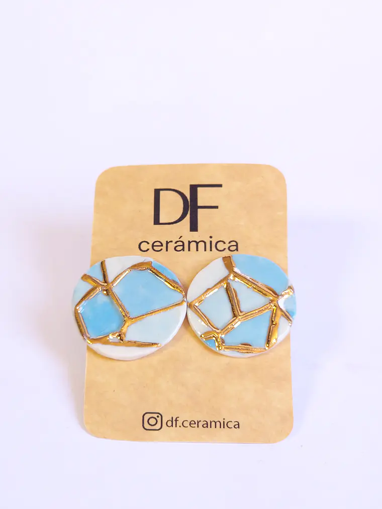 Aros vitral celeste grande 1