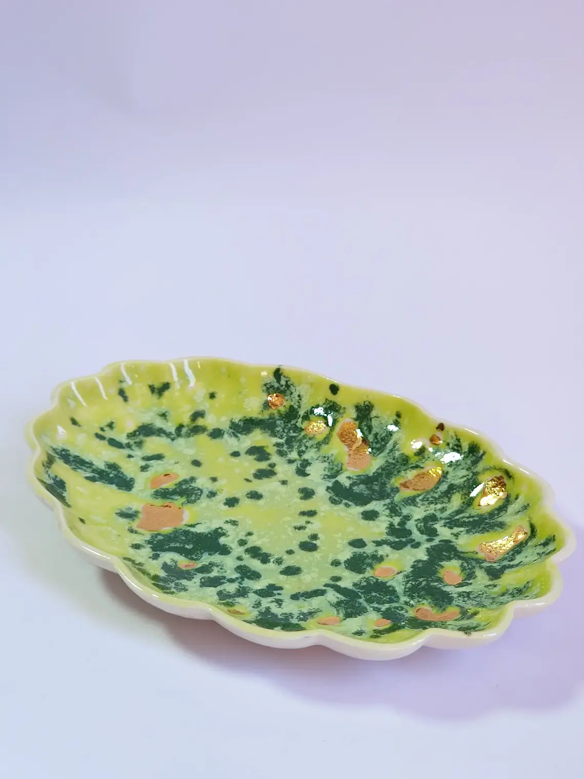 Joyero verde con dorado 1