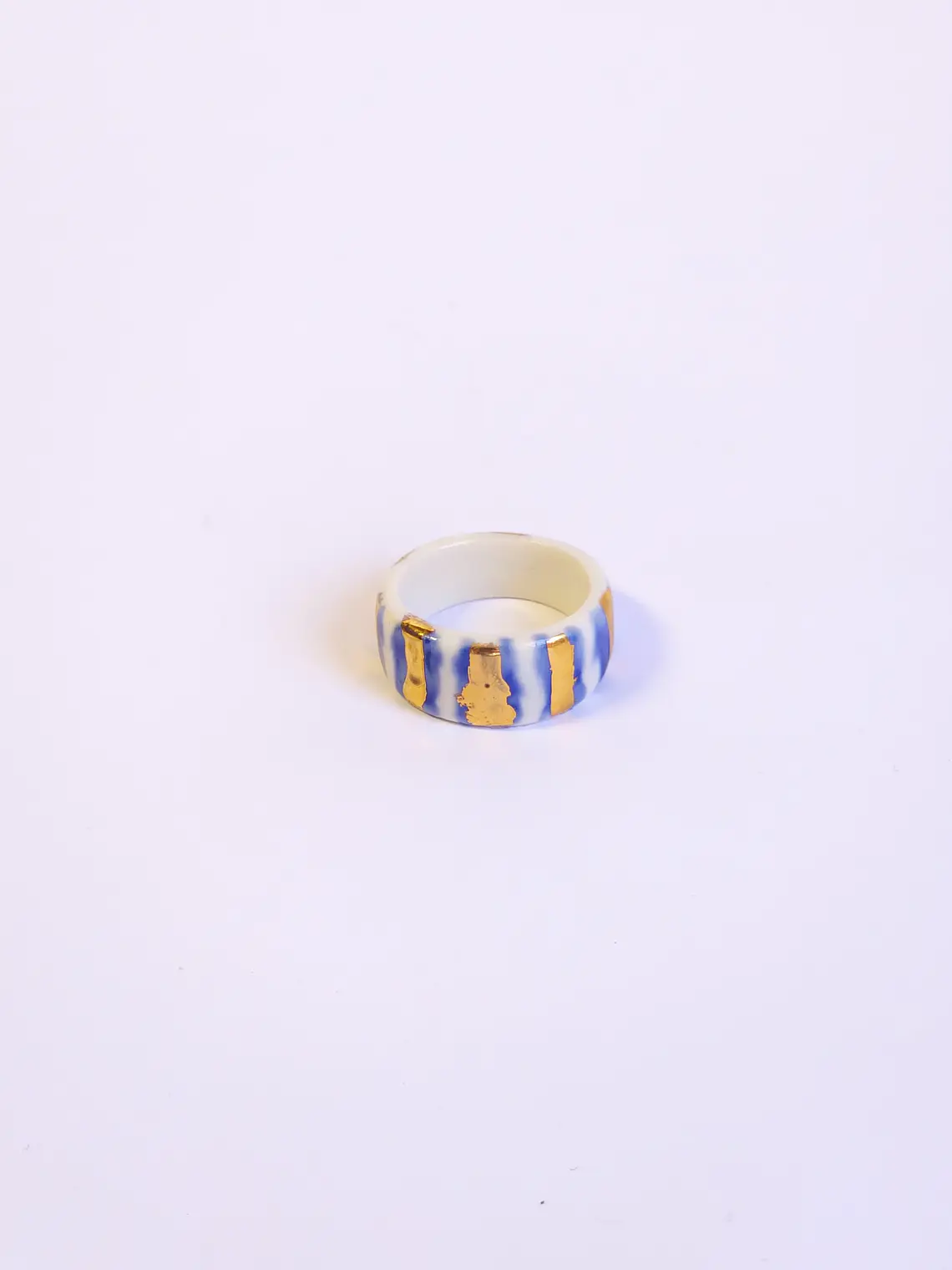 Anillo lineas azules 1