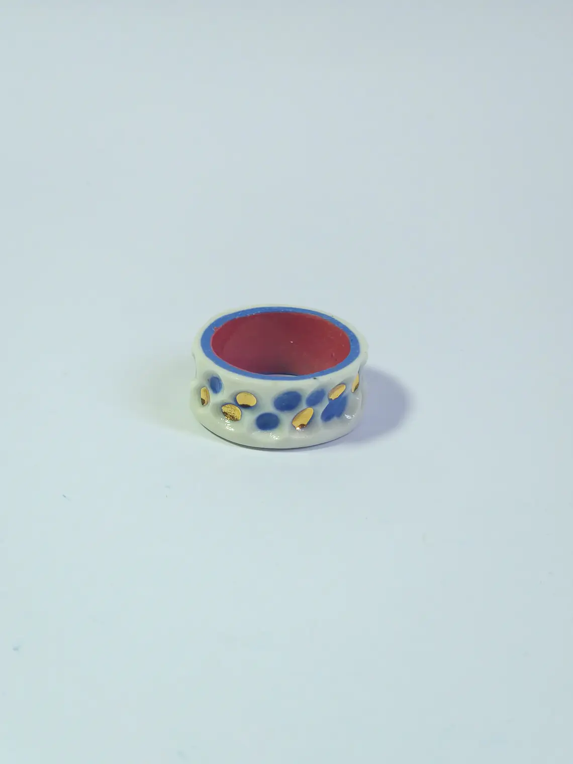 Anillo porcelana tallado talla 24 2
