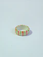 Anillo porcelana verde y naranja madreperla talla 23 - Miniatura 2